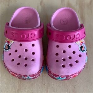 Light Up Disney Princess Crocs